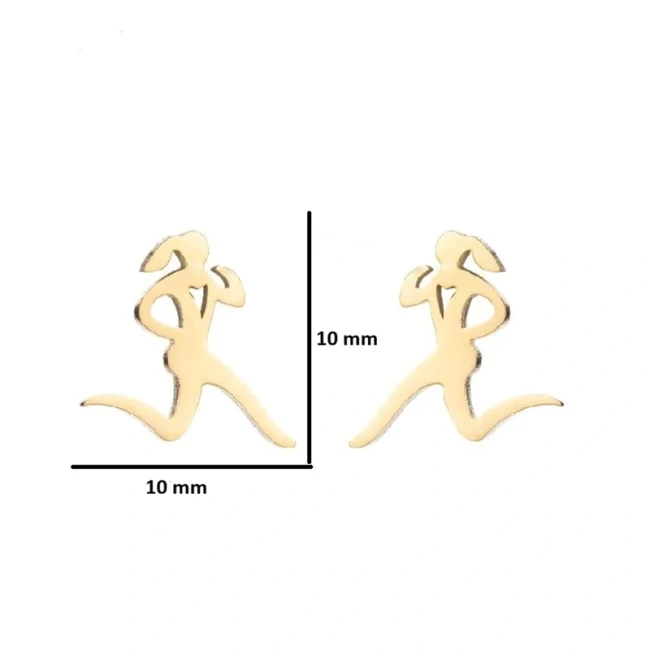 boucles d'oreilles joggeuse 10mm