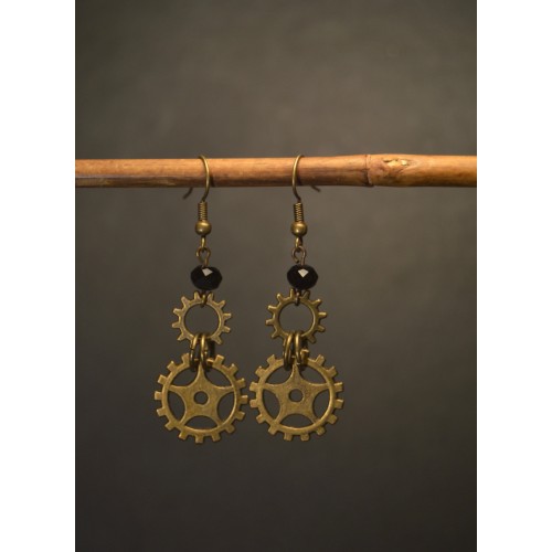 Boucles d'oreilles steampunk URIAH