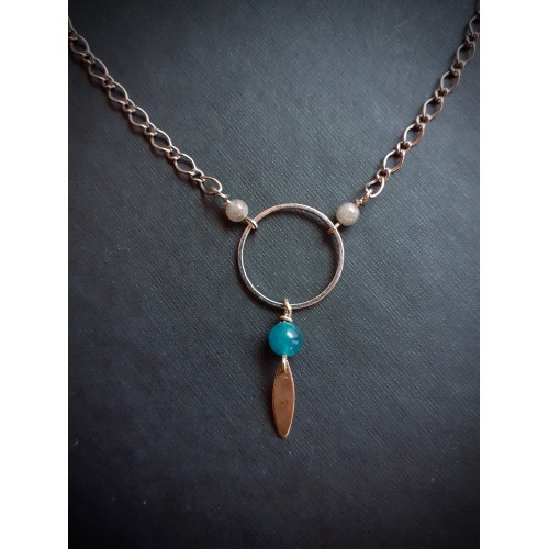 Collier ATLANTIS apatite et labradorite