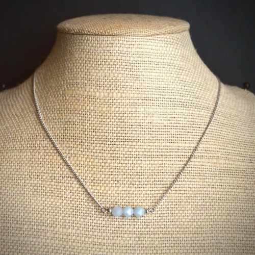 Collier BOREALIS aigue-marine