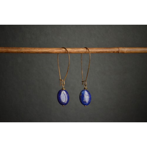 Boucles d'oreilles ANTARES lapis-lazuli