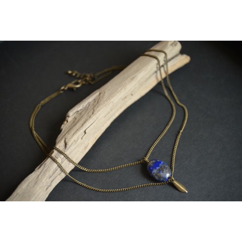 Collier ANTARES lapis-lazuli