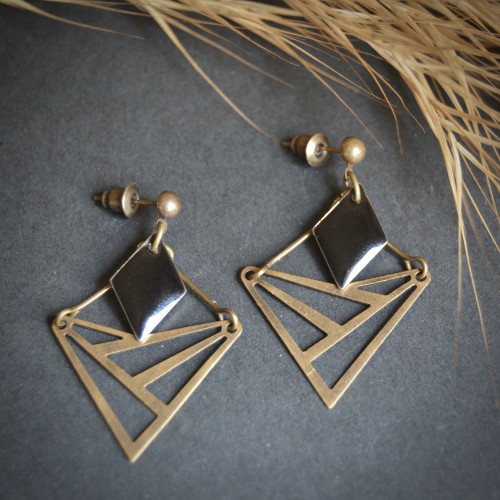Boucles d'oreilles puces ABRAXAS
