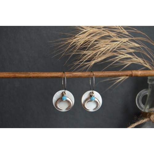 Créoles boho KALISPEL turquoise