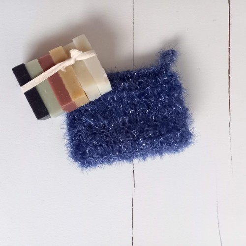 pochettes à savons bleu foncé