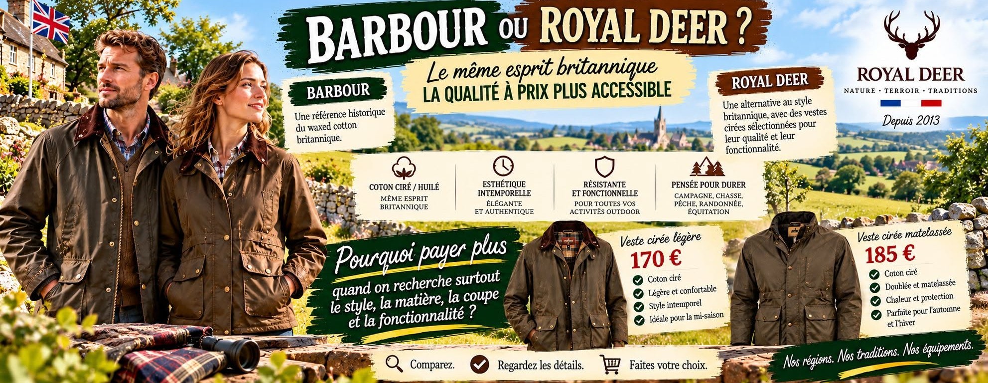 Royal Deer — L’élégance au grand air. 