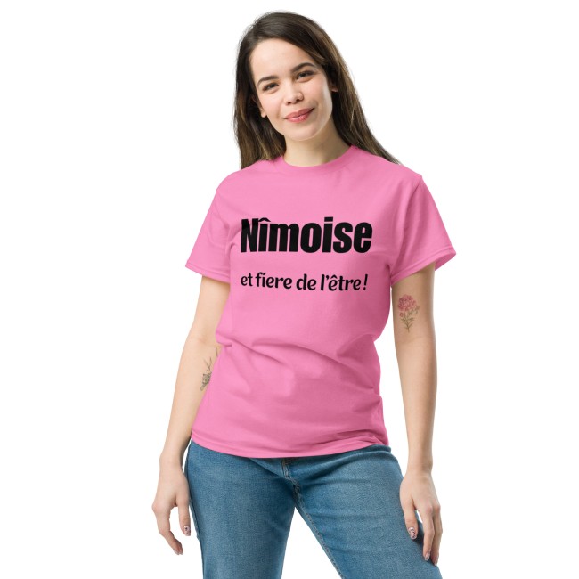 T-shirt Nîmoise et fière de l’être – Haut personnalisé femme Nîmes (3)