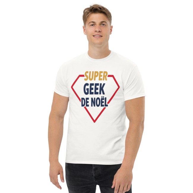 Tee-shirt Noël Personnalisé. Super Geek de Noël (2)