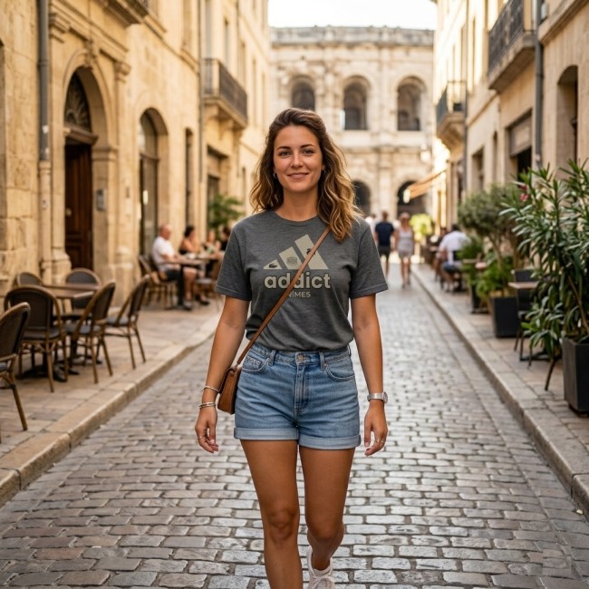 T-shirt Nîmes Addict – Look Urbain & Identité Locale (1