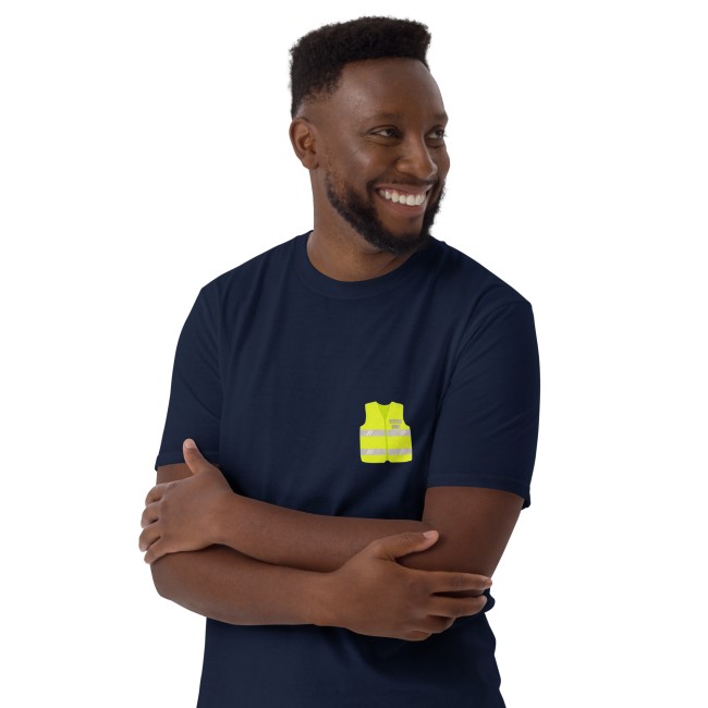 T-shirt Gilet Jaune 2026 Blanc (Cœur) (navy)