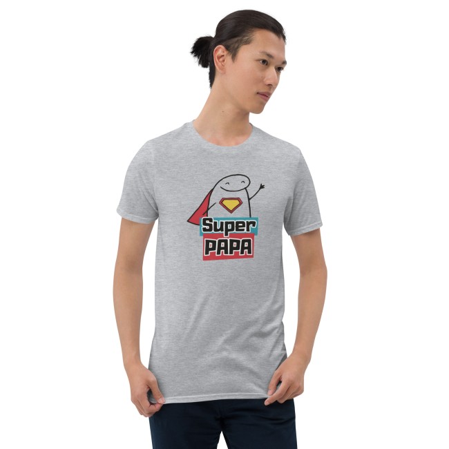 T-shirt Homme Super Papa – Style Humour Flork & Super-Héros (3)