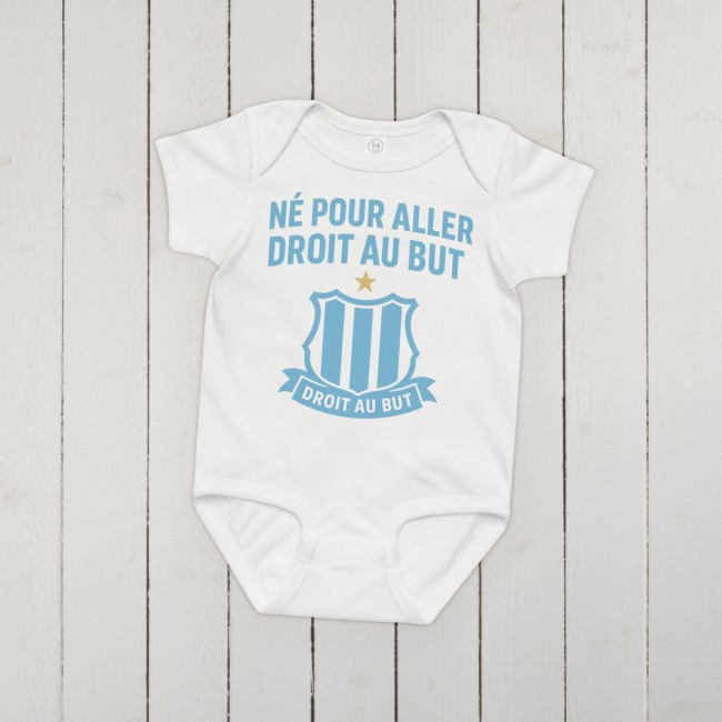 Body bébé Né pour aller droit au but – futur supporter de l'om (3)