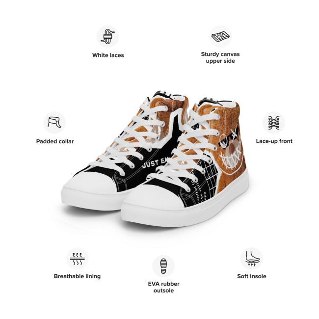 Baskets Montantes Streetwear Teddy Bear Your Living – Chaussures Custom (2)