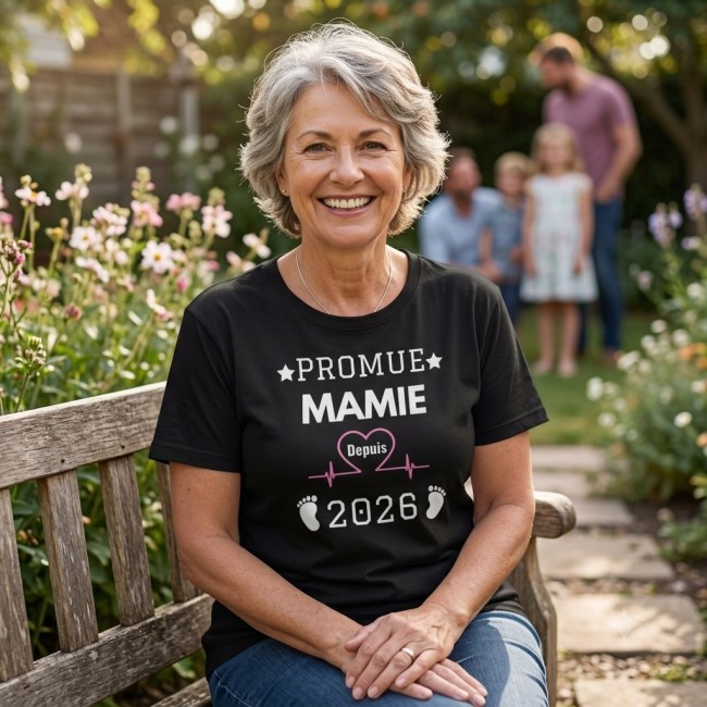 T-shirt Annonce Grossesse Mamie – Idée Cadeau Grands-Parents (1)