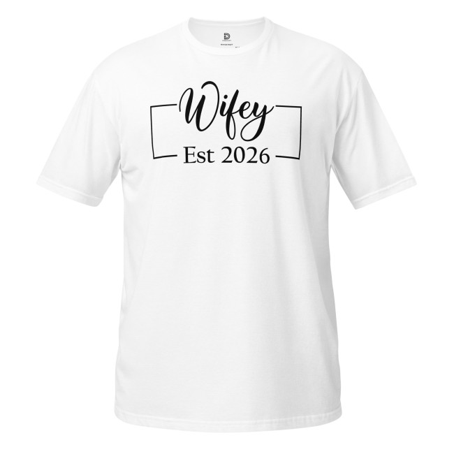 Pack T-Shirts Couple Hubby & Wifey Est 2026 (3)