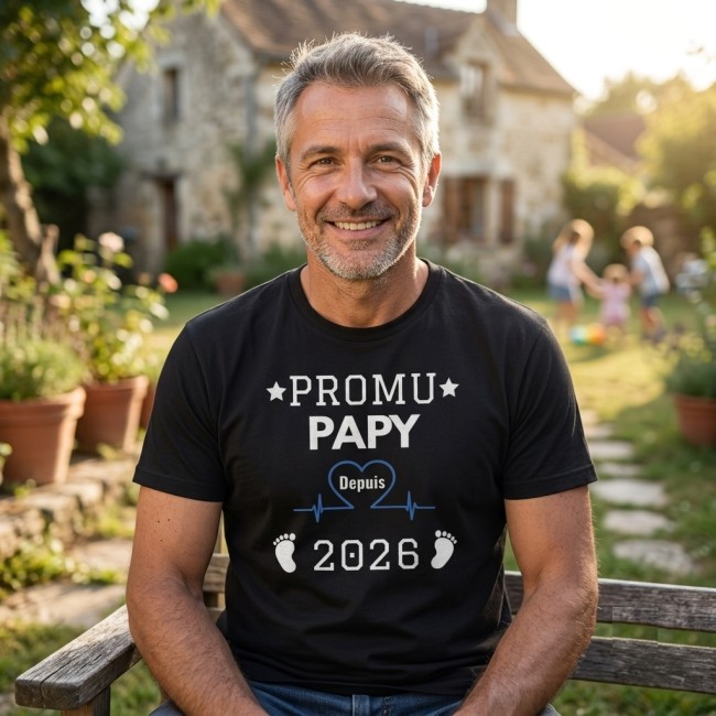 T-shirts Promu Pap 2026 – Annonce Naissance Originale