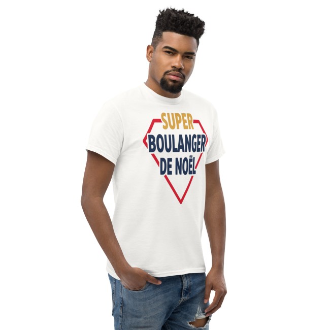 Tee-shirt Noël Personnalisé travail. Super Boulanger de Noël (2)