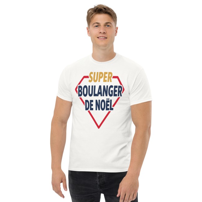 Tee-shirt Noël Personnalisé travail. Super Boulanger de Noël (3)