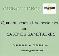 Quincailleries et accessoires pour cabines sanitaires