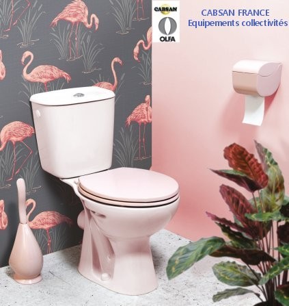 ABATTANT WC OLFA CABSAN FRANCE Modèle EUROPE rose perle 22
