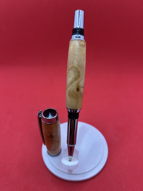 Roller en bois de Mirabellier de Moselle - capuchon