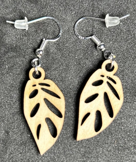 Boucle d'oreille en bois durable - Style unique et intemporel. Paire de boucles d'oreilles circulaires en bois.
