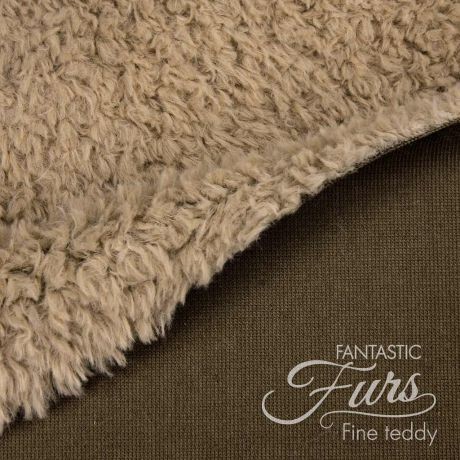 Tissu Kullaloo peluche fantastic 10 mm 75 x 100 cm brun 62402