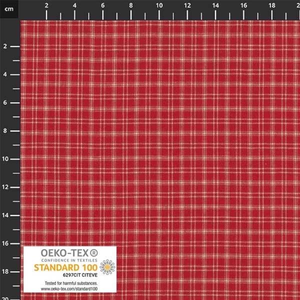 Tissu Country écossais fond rouge 2750402