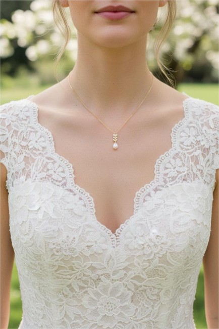 Collier champêtre épi de blé version or ou argent, Collier réglable bohème, acier inoxydable émail