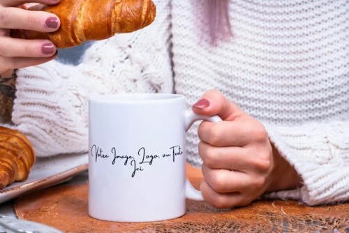 Tasse personnalisée avec votre propre texte ou image - Cadeau unique pour les amateurs de café et de thé