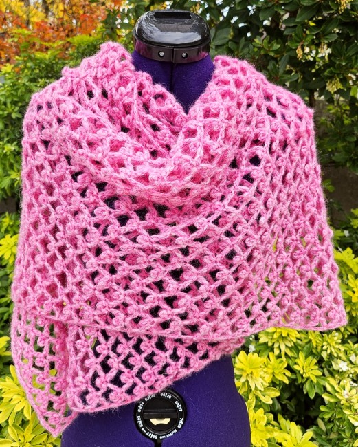 Etole au crochet, châle en laine fait main, étole dentelle alpaga...