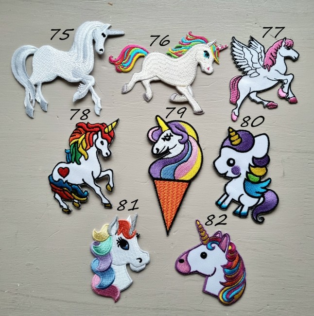 écusson patch licorne
