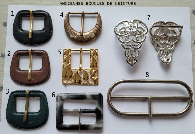 Lot De 15 Boucles De Ceinture En Alliage De Zinc - Pour Création, Réparation De Ceintures, Sacs, Vêtements - Taille Unique