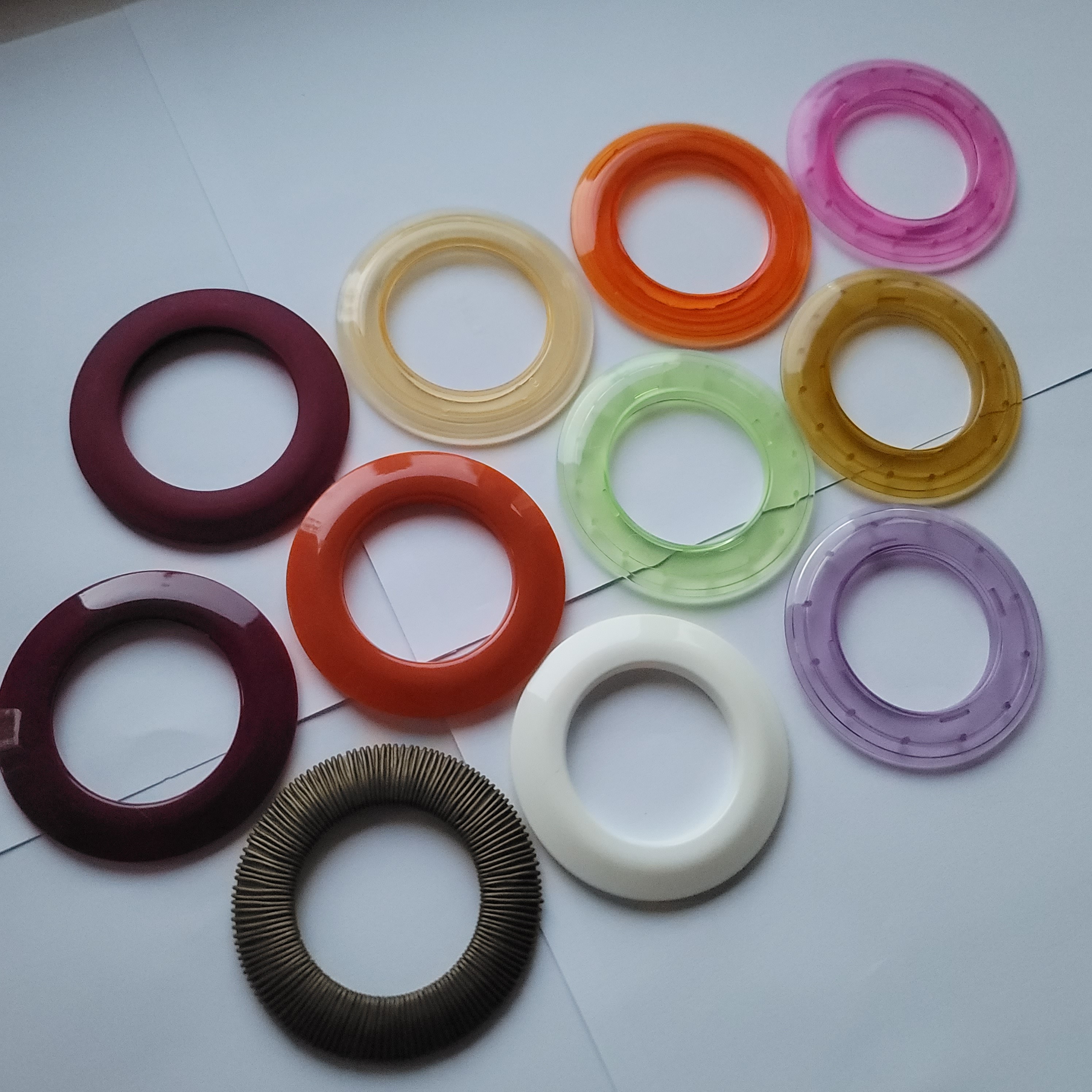 Lot De 8 Entretoises Pour Rideaux Transparents - À Clipser, Faciles à Installer, Améliorent L'Amplitude Des Rideaux