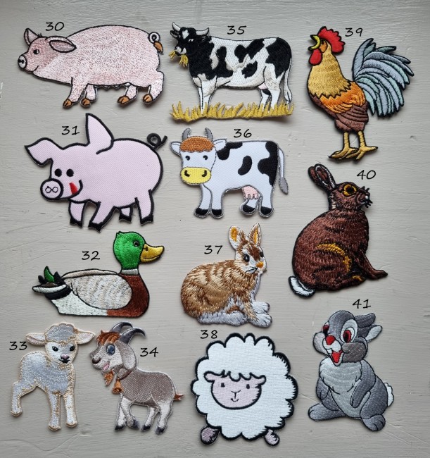 écusson animaux de la ferme