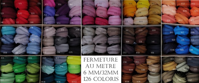 Nuancier zip nylon numero 5 126 coloris