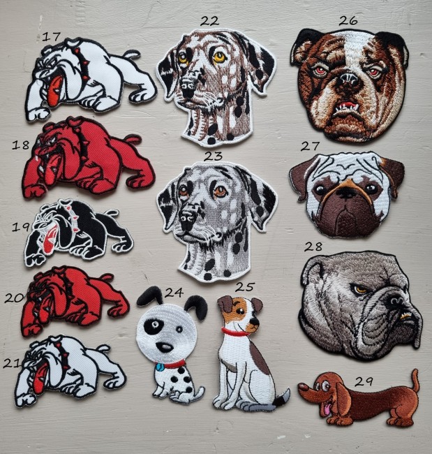 écusson chien thermocollant