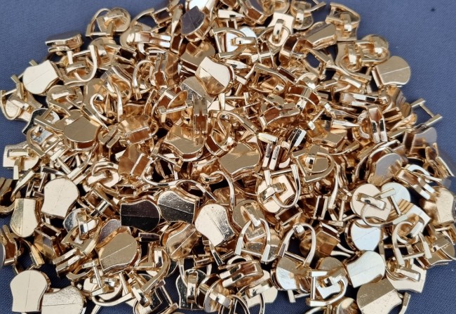 curseur étrier métal doré 6 mm