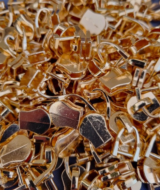 étrier doré curseur métal