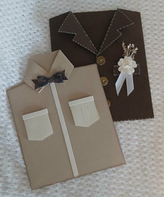 CARTE COSTUME anniversaire chemise fermée 2