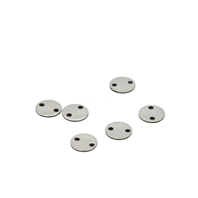 10 connecteurs ronds, acier inoxydable 304, 8 mm