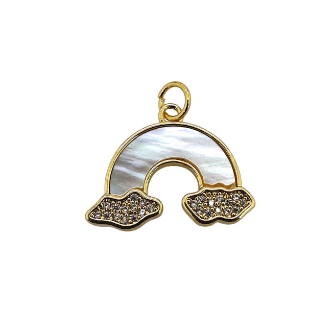 Beebeecraft 6 Ciondoli Rettangolari Placcati Oro 18k Con Smalto, Occhi E Stelle, Con Zirconi E Anelli – Per Creare Bijoux Fai-da-te