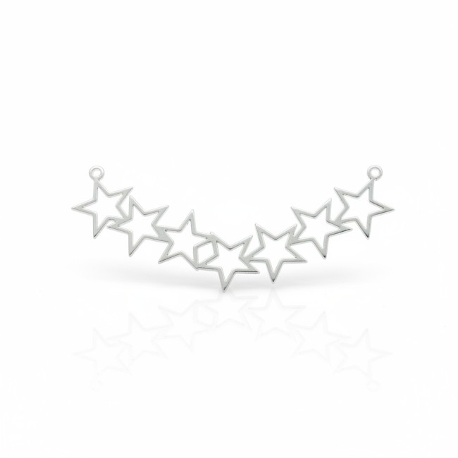 Un connecteur farandole d'étoiles en acier inoxydable, 24 x 59.5 mm