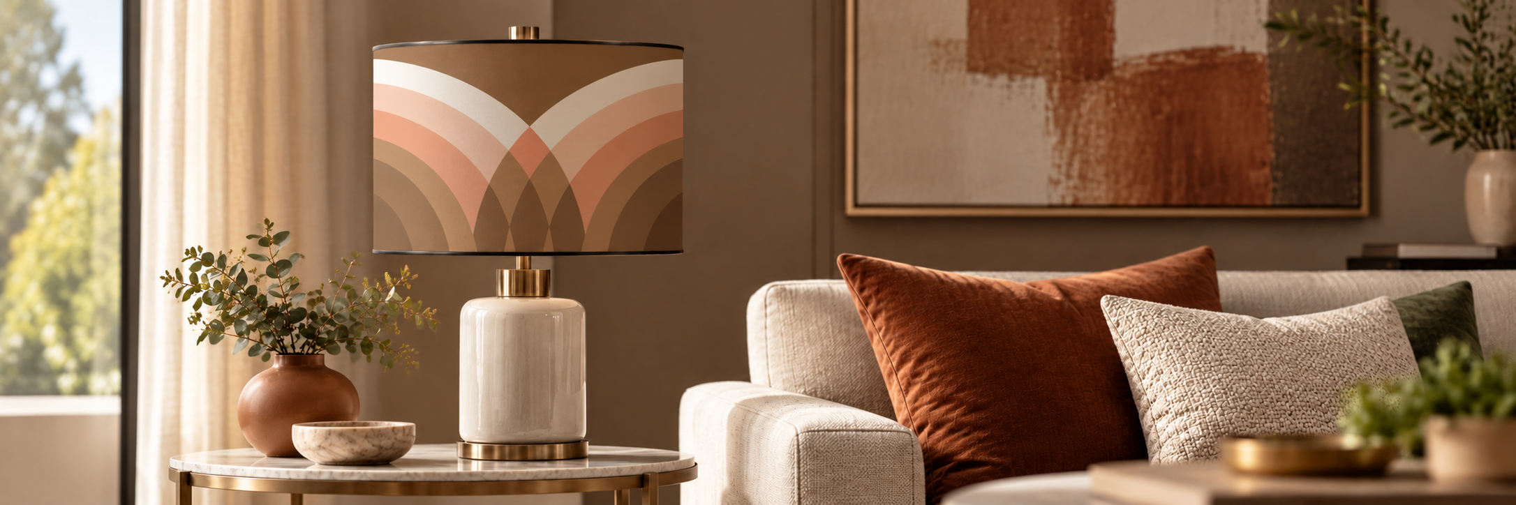Collection MOOD d’abat-jour décoratifs aux teintes chaleureuses – Kauze Luminaires Paris