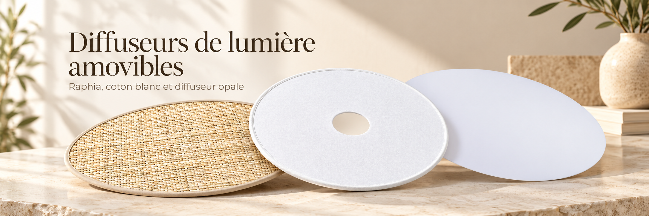 Diffuseur amovible pour suspension et abat-jour KAUZE Luminaires