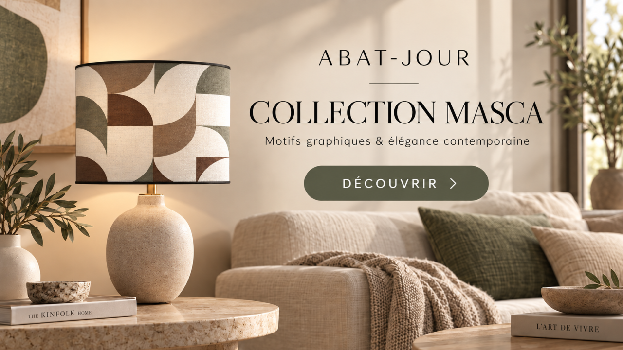 Abat-jour déco pour lampe et lampadaire