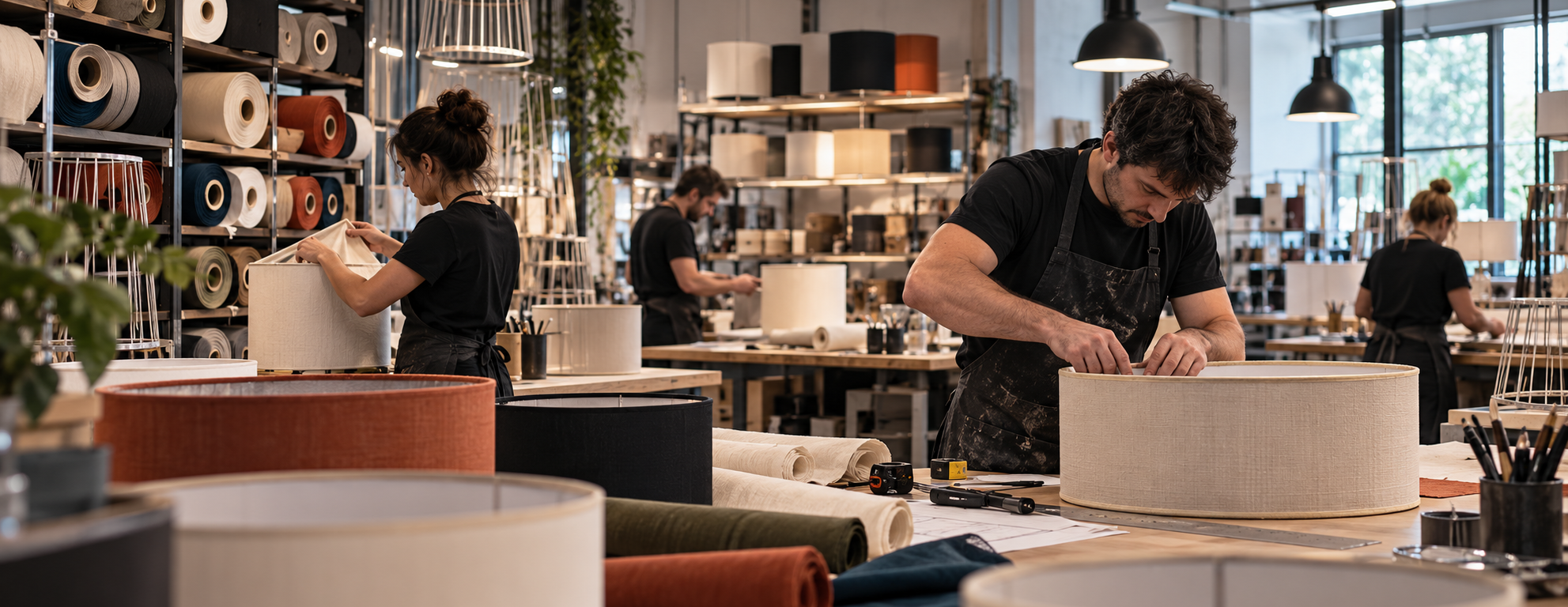 Démarche RSE de KAUZE LUMINAIRES avec fabrication artisanale d’abat-jour à Paris