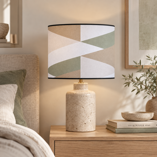 Abat-jour design CHRIS aux lignes épurées - KAUZE LUMINAIRES