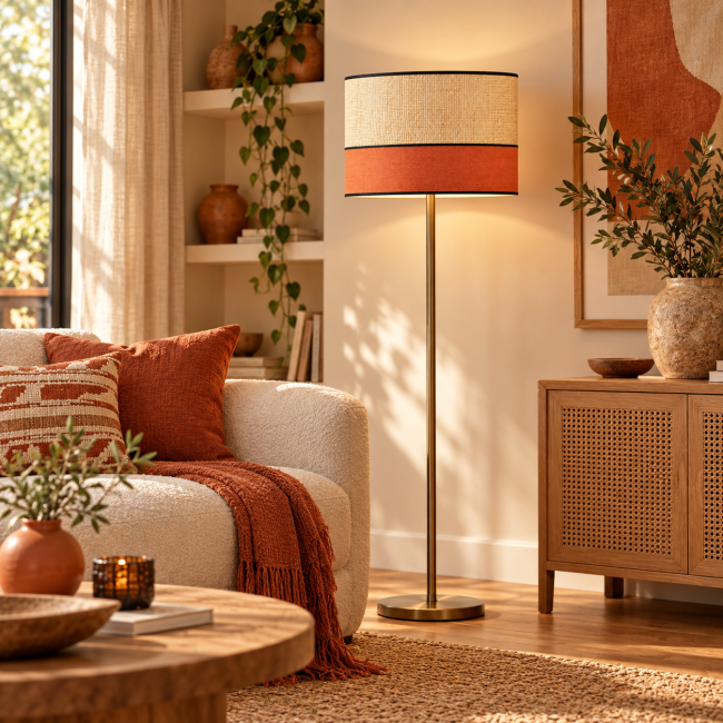 Abat-jour cylindrique ORSON pour pied de lampe