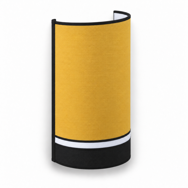 Applique murale déco collection IRIS jaune moutarde